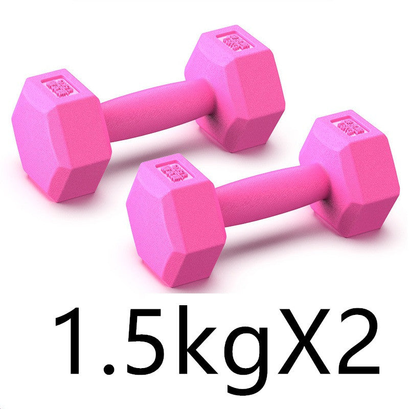 Rubber Dumbbells Arm Muscle Training Home Fitness Equipment Set