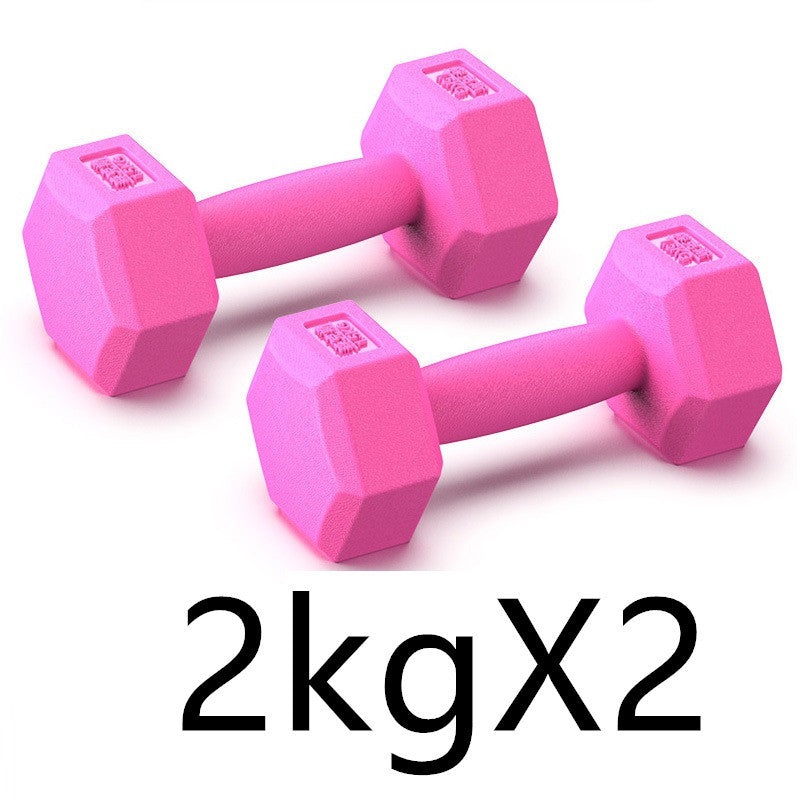 Rubber Dumbbells Arm Muscle Training Home Fitness Equipment Set
