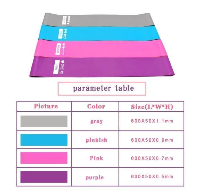 Resistance Bands Elastic Booty Bands Fitness Gym Yoga Workout Set