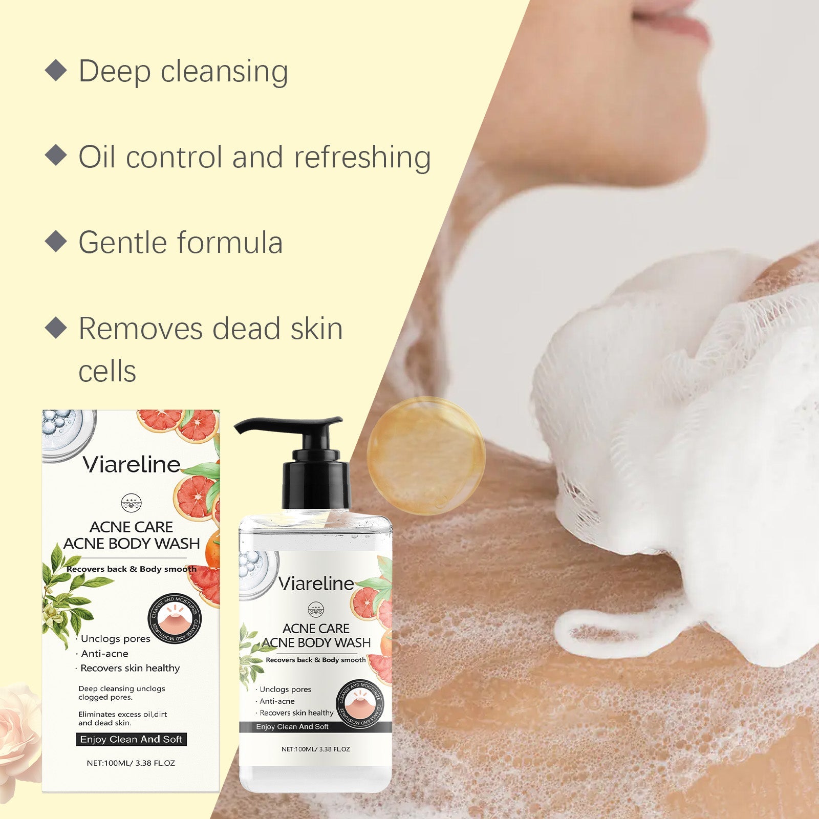 Soothing Repair Hydrating Shower Gel Body Cleansing Moisturizing Care