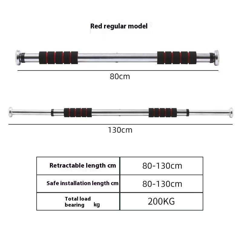 Door Mounted Punch Free Pull Up Bar Indoor Fitness Equipment