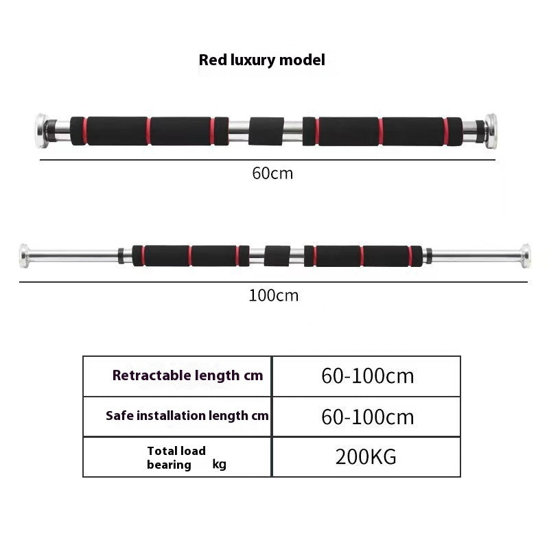 Door Mounted Punch Free Pull Up Bar Indoor Fitness Equipment