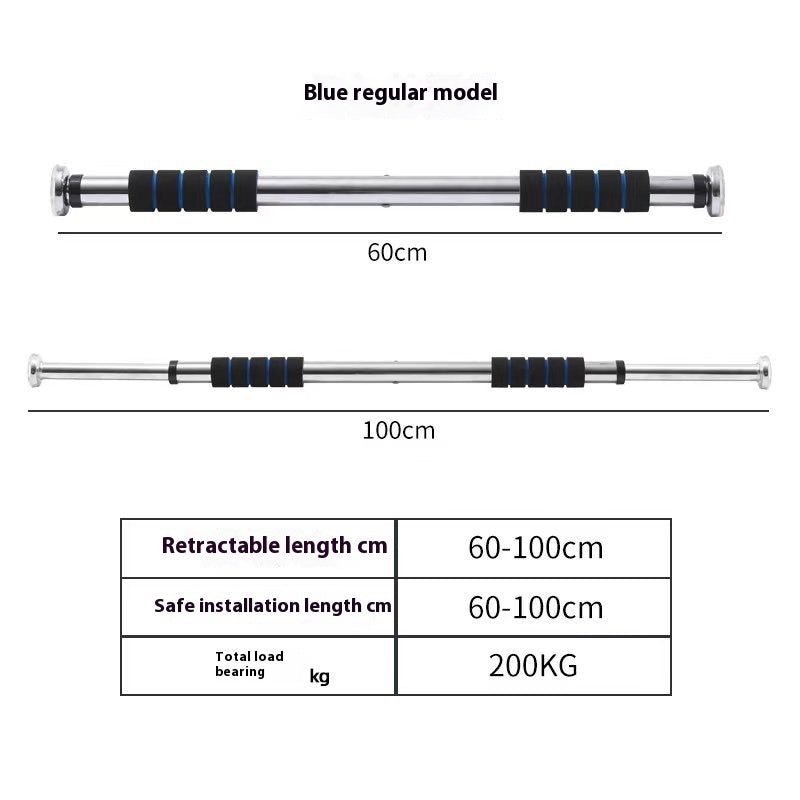 Door Mounted Punch Free Pull Up Bar Indoor Fitness Equipment