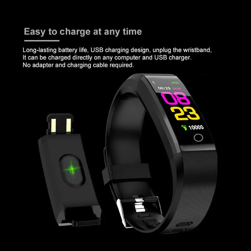 Smart Watch Heart Rate Blood Pressure Fitness Tracker Sport Unisex