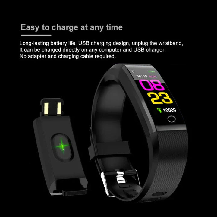Smart Watch Heart Rate Blood Pressure Fitness Tracker Sport Unisex