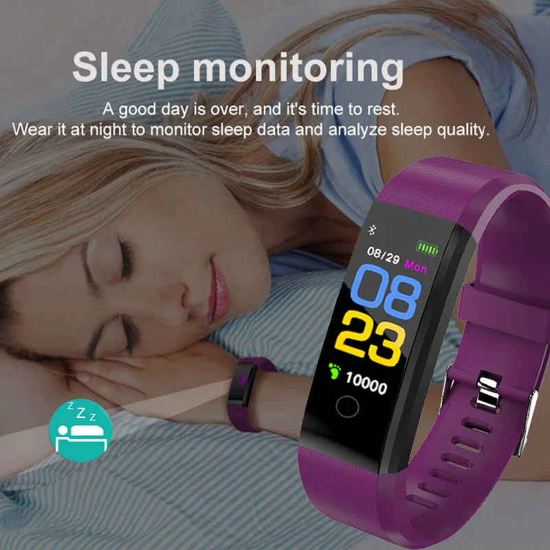 Smart Watch Heart Rate Blood Pressure Fitness Tracker Sport Unisex