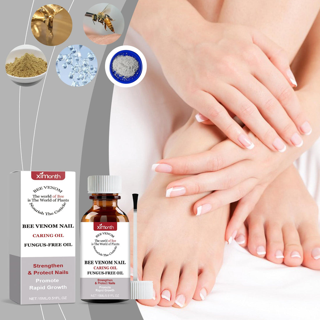 Nail Care Essence Hand Foot Cleansing Nourishing Repair Treatment