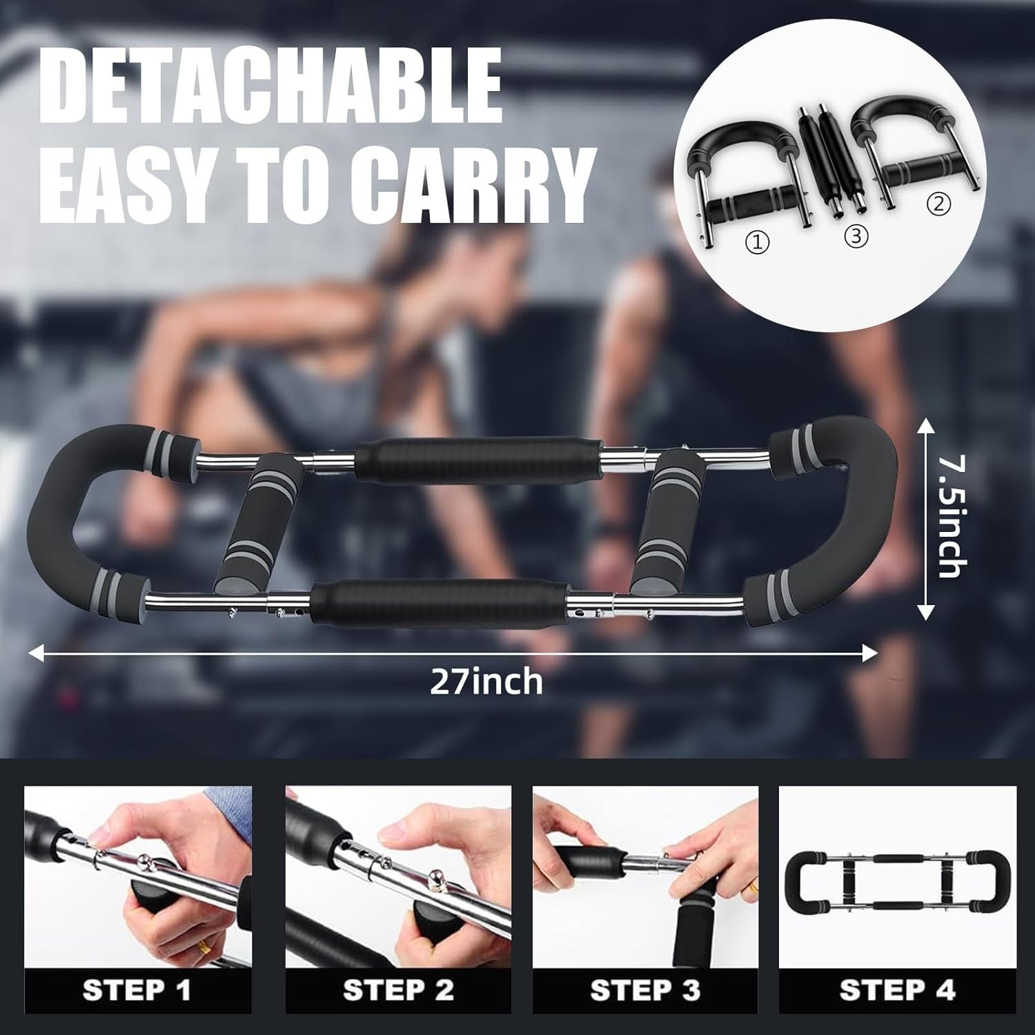 Adjustable U Shaped Arm Chest Strength Trainer Fitness Equipment