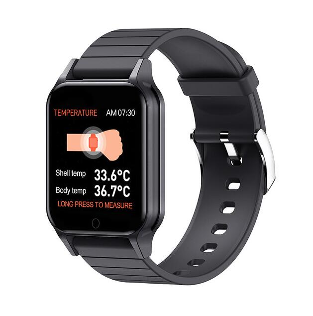 T96 Body Temperature Smart Watch Heart Rate Blood Pressure Tracker