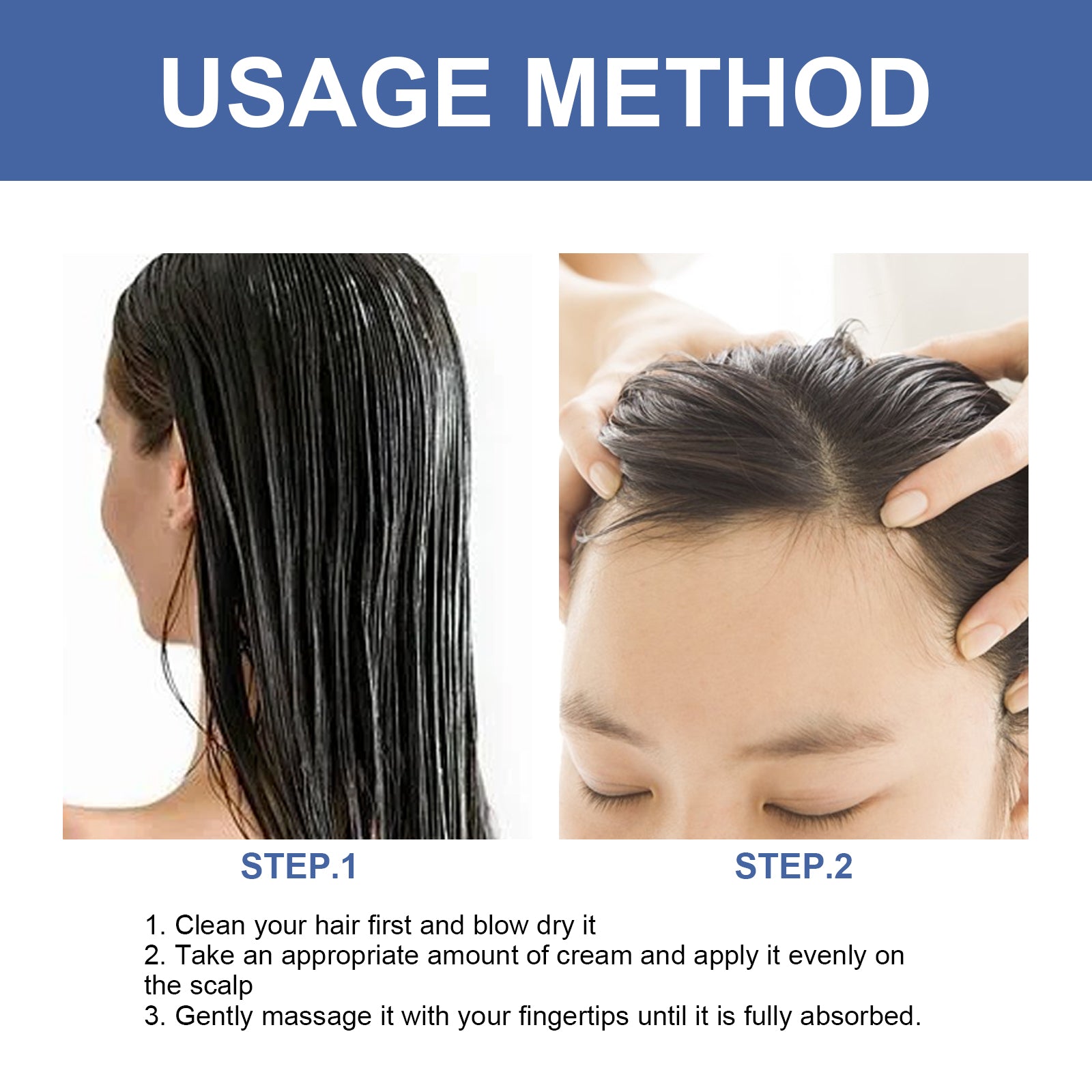 Hair Growth Cream Scalp Nourish Repair Thickening Hair Care Treatment