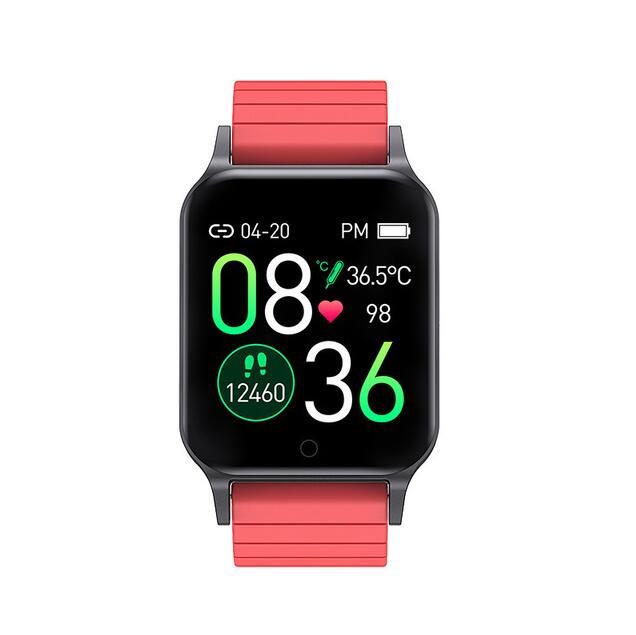 T96 Body Temperature Smart Watch Heart Rate Blood Pressure Tracker