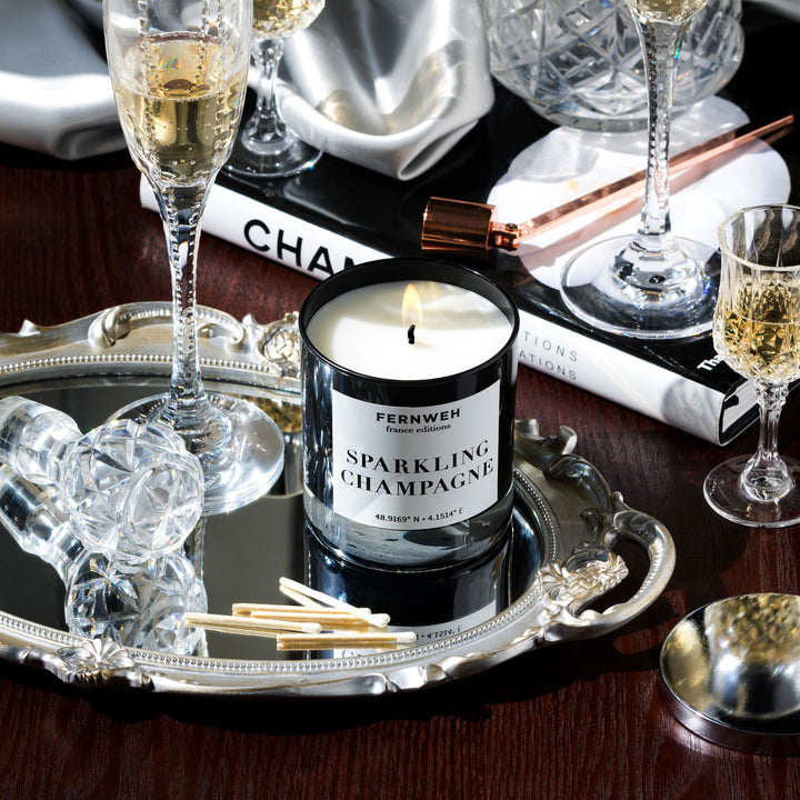 Sparkling Champagne Scented Soy Candle Aromatherapy Home Fragrance