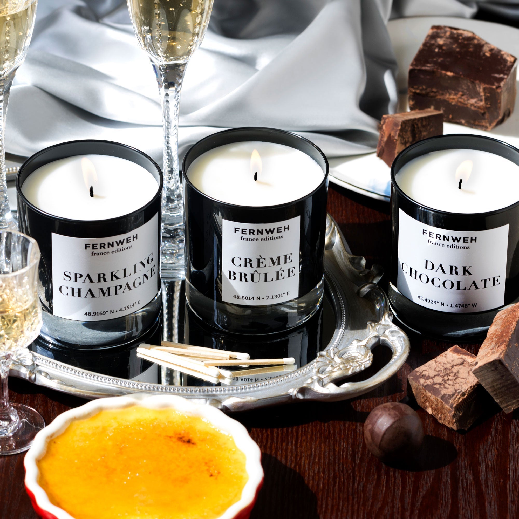 Sparkling Champagne Scented Soy Candle Aromatherapy Home Fragrance