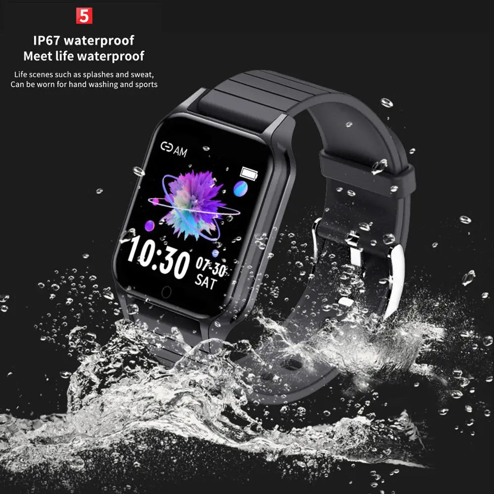 T96 Body Temperature Smart Watch Heart Rate Blood Pressure Tracker