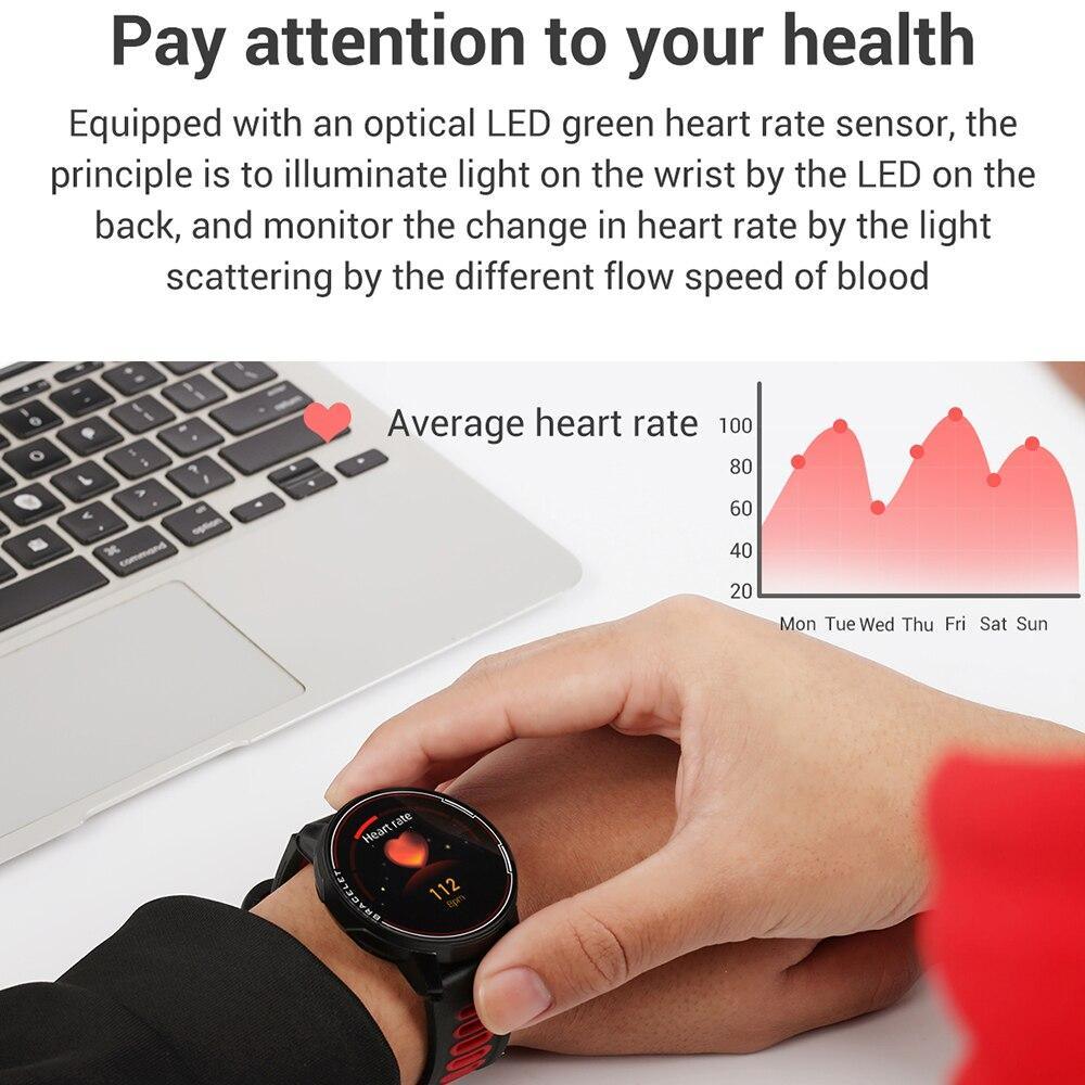 Professional Smart Watch IP68 Waterproof Fitness Tracker Heart Rate Monitor