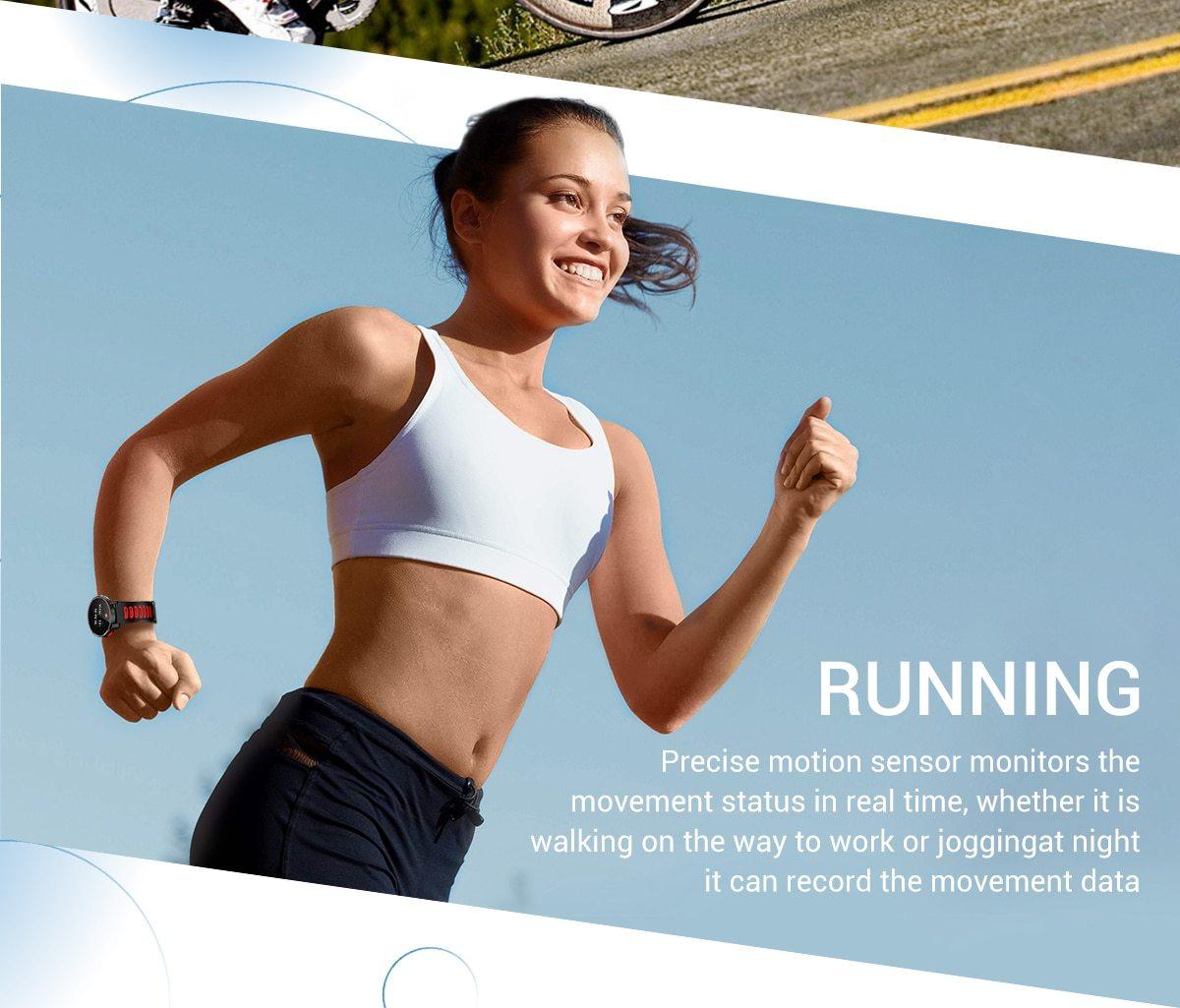 Professional Smart Watch IP68 Waterproof Fitness Tracker Heart Rate Monitor