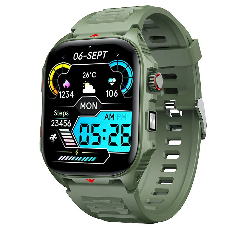 Electronic Smart Watch BT Call Heart Rate Fitness Tracker Waterproof