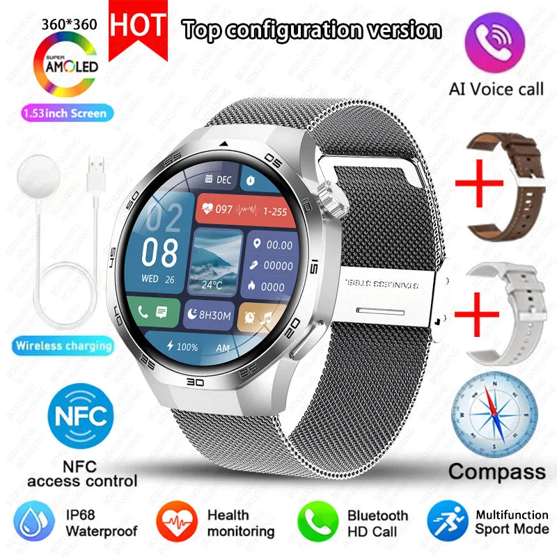 Watch 5 MAX Smart Watch AMOLED GPS NFC Bluetooth Call