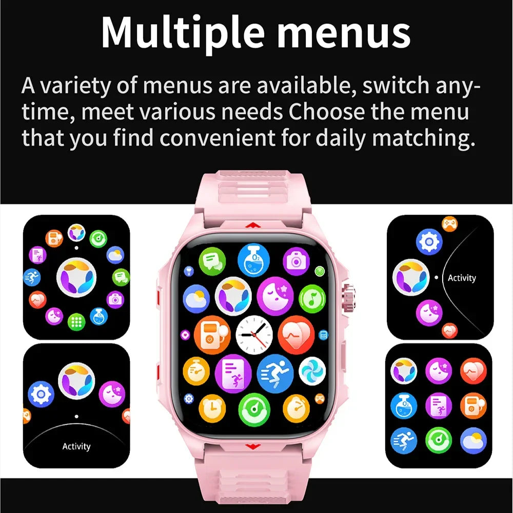 Electronic Smart Watch BT Call Heart Rate Fitness Tracker Waterproof