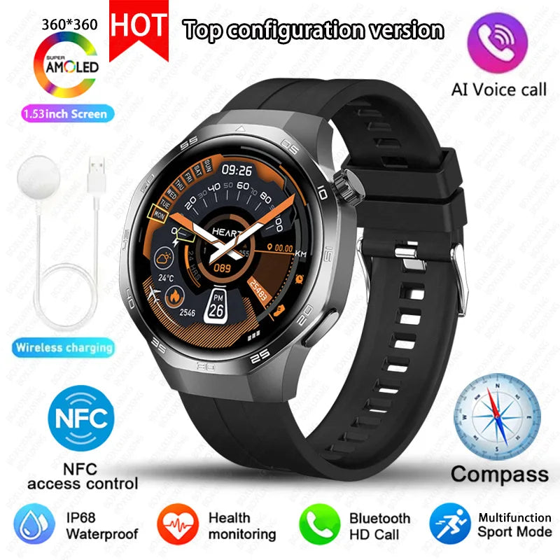 Watch 5 MAX Smart Watch AMOLED GPS NFC Bluetooth Call