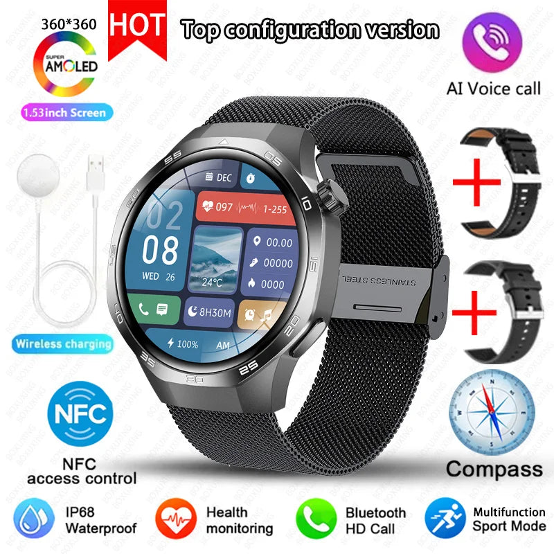 Watch 5 MAX Smart Watch AMOLED GPS NFC Bluetooth Call