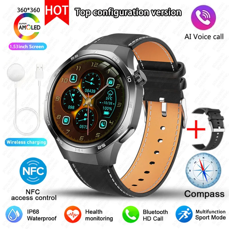 Watch 5 MAX Smart Watch AMOLED GPS NFC Bluetooth Call