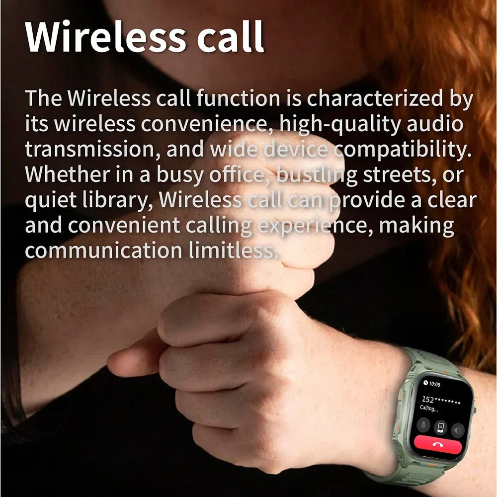 Electronic Smart Watch BT Call Heart Rate Fitness Tracker Waterproof