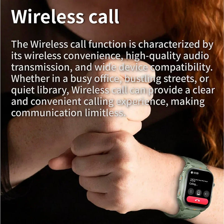 Electronic Smart Watch BT Call Heart Rate Fitness Tracker Waterproof