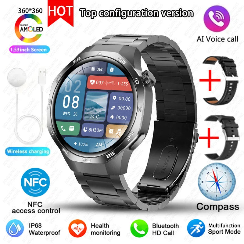 Watch 5 MAX Smart Watch AMOLED GPS NFC Bluetooth Call