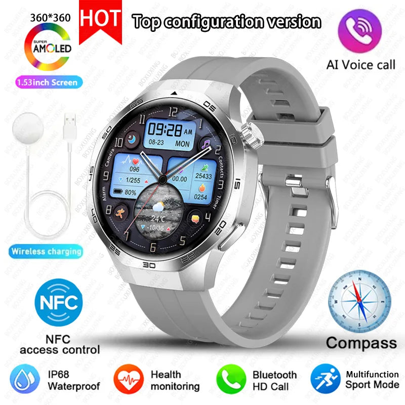 Watch 5 MAX Smart Watch AMOLED GPS NFC Bluetooth Call