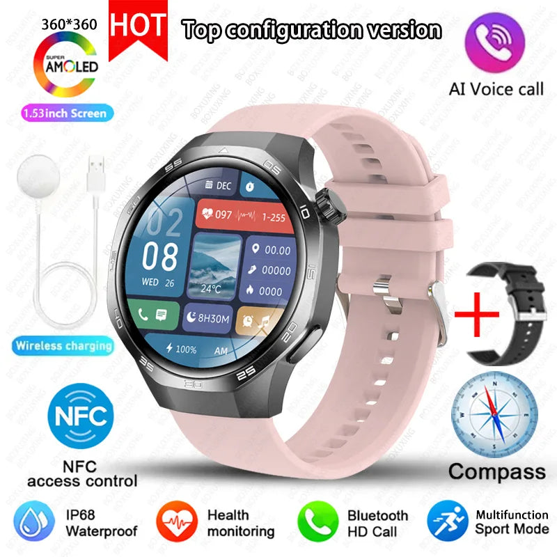 Watch 5 MAX Smart Watch AMOLED GPS NFC Bluetooth Call