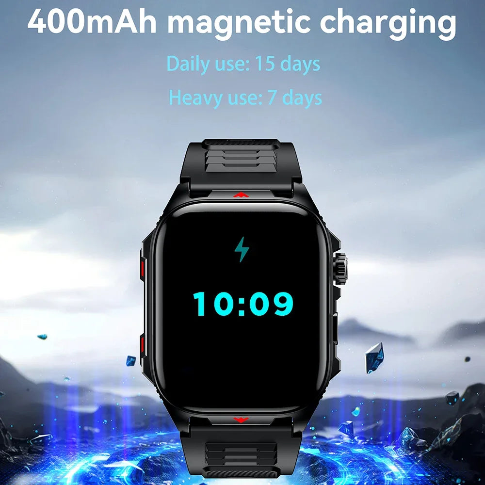 Electronic Smart Watch BT Call Heart Rate Fitness Tracker Waterproof