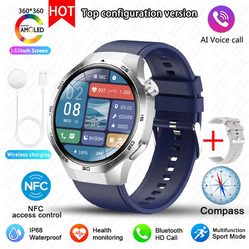 Watch 5 MAX Smart Watch AMOLED GPS NFC Bluetooth Call