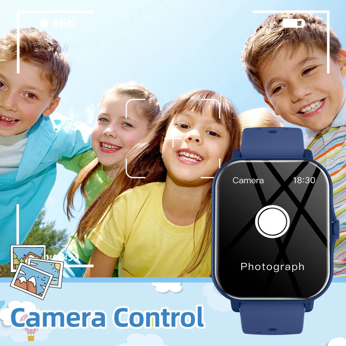 2026 Smartwatch 1.83 Inch Bluetooth Call Fitness Tracker Kids Adults