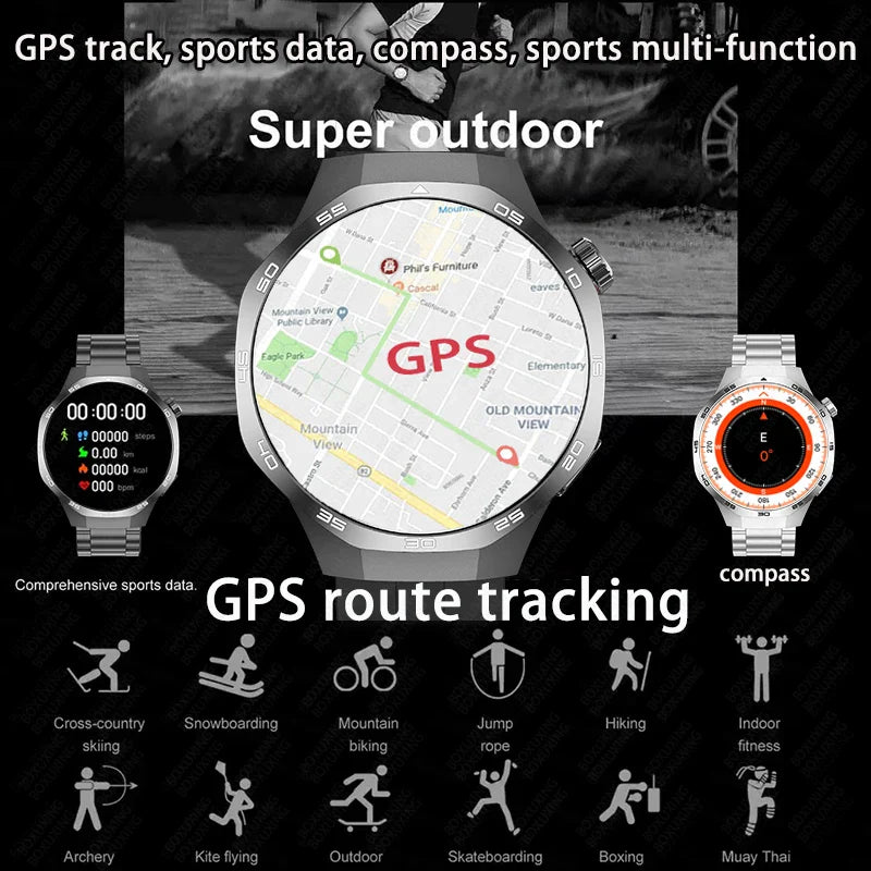 Watch 5 MAX Smart Watch AMOLED GPS NFC Bluetooth Call