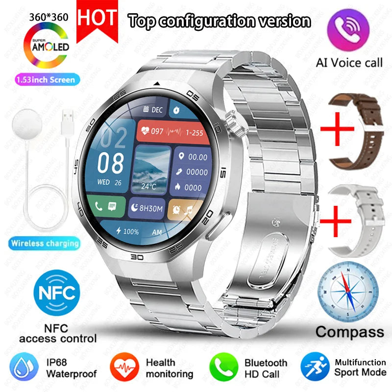 Watch 5 MAX Smart Watch AMOLED GPS NFC Bluetooth Call
