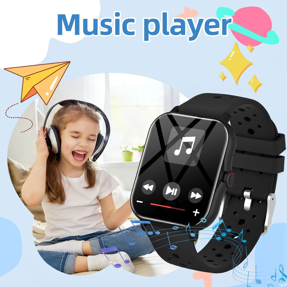 2026 Smartwatch 1.83 Inch Bluetooth Call Fitness Tracker Kids Adults