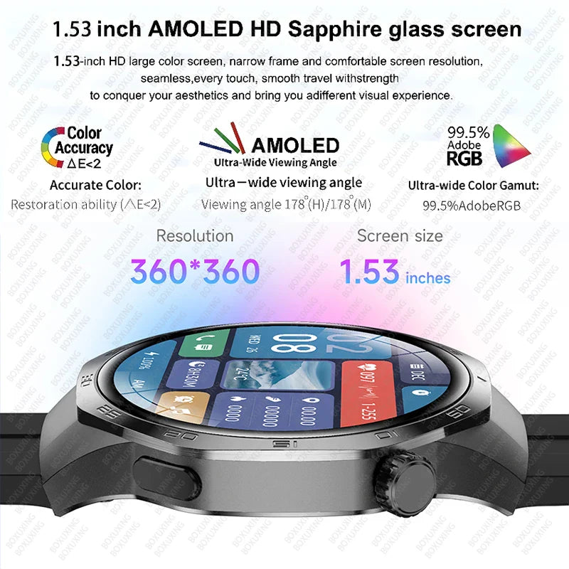 Watch 5 MAX Smart Watch AMOLED GPS NFC Bluetooth Call