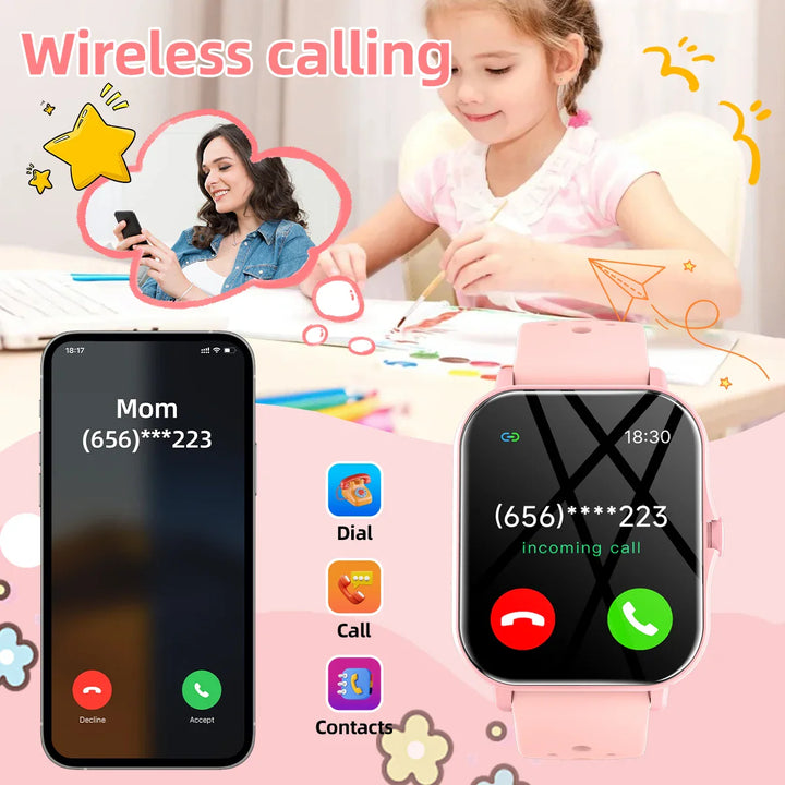 2026 Smartwatch 1.83 Inch Bluetooth Call Fitness Tracker Kids Adults