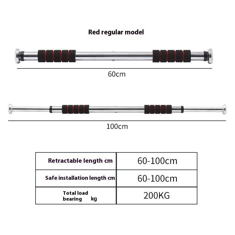 Door Mounted Punch Free Pull Up Bar Indoor Fitness Equipment