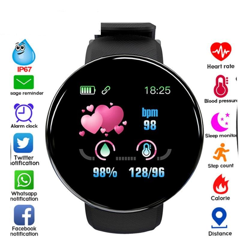 Smart Watch Heart Rate Fitness Tracker Waterproof Touch Screen Sport