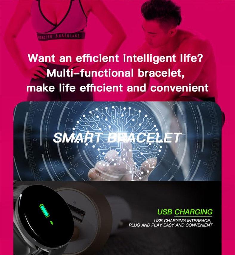 Smart Watch Heart Rate Fitness Tracker Waterproof Touch Screen Sport