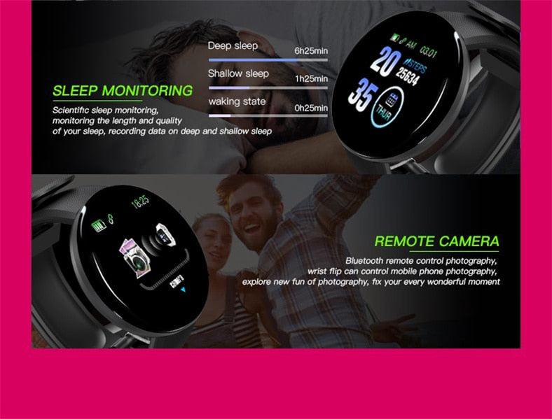 Smart Watch Heart Rate Fitness Tracker Waterproof Touch Screen Sport