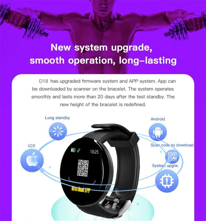 Smart Watch Heart Rate Fitness Tracker Waterproof Touch Screen Sport